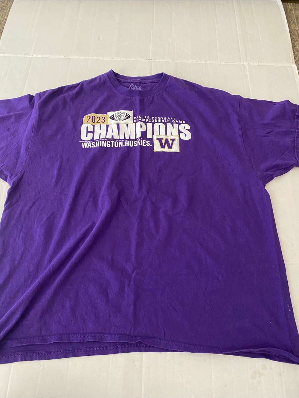 Blue 84 Washington Huskies 2023 Champions Purple T-Shirt XXL